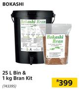 Bokashi 25 L Bin & 1 Kg Bran Kit