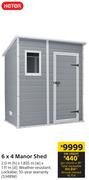 Keter 6 x 4 Manor Shed 2.0m (h) x 1.835m (w) x 1.11m (d)