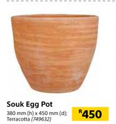 Souk Egg Pot 380mm (h) x 450mm (d)