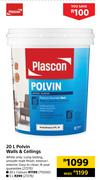 Plascon 20L Polvin Walls & Ceilings Colours