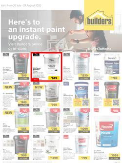 Builders : Paint Upgrade (26 July - 29 August 2022), page 1