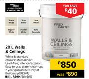 Fired Earth 20L Walls & Ceilings