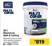 Dulux 20L Maxicover Wall & Ceiling