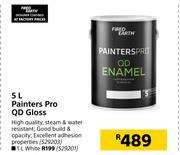 Fired Earth 1L Painters Pro QD Gloss Enamel White