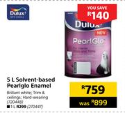 Dulux 5L Solvent Based Pearlglo Enemel