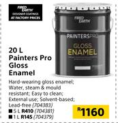 Fired Earth 1Ltr Painters Pro Gloss Enamel