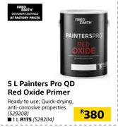 Fired Earth 5Ltr Painters Pro QD Red Oxide Primer