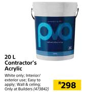 Contractor's Acrylic-20Ltr 
