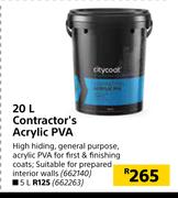 Citycoat 5Ltr Contractor's Acrylic PVA