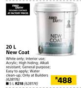 Fired Earth 20Ltr New Coat