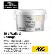 Fired Earth 10Ltr Walls & Ceilings