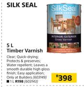 Silk Seal 5Ltr Timber Varnish