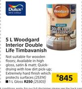 Dulux 5Ltr Woodgard Interior Double Life Timbavanish