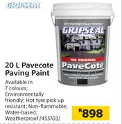 Gripseal 20L Pavecote Paving Paint