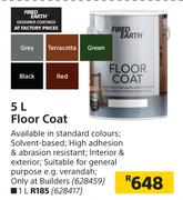 Fired Earth 5L Floor Coat