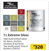 Fired Earth 1Ltr Extreme Gloss