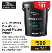Fired Earth 5L Painters Pro Water Based Plaster Primer
