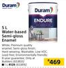 Duram 5L Water Based Semi Gloss Enamel
