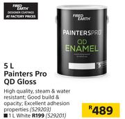 Fired Earth 5L Painters Pro QD Gloss