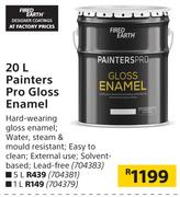 Fired Earth 1L Painters Pro Gloss Enamel