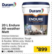 Duram 20L Endure All Weather Matt