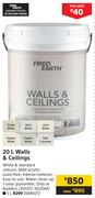 Fired Earth 5L Walls & Ceilings