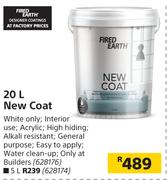 Fired Earth 20L New Coat