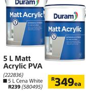 Duram 5L Matt Acrylic PVA-Each