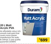 Duram 5L Matt Acrylic PVA