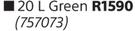 Fired Earth Damp X 20L Rubber Coat Green