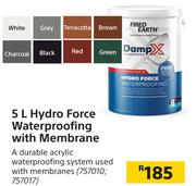 Fired Earth Damp X 5L Hydro Force Waterproofing With Membrane