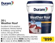Duram 20L Weather Roof