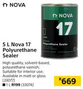 Nova 5L 17 Polyurethane Sealer