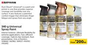 Rust Oleum 340g Universal Spray Paint-Each