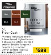 Fired Earth 5L Floor Coat