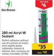 Den-Braven Acryl-W Sealant-280ml