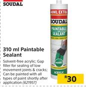 Soudal Paintable Sealant-310ml