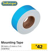 Sellotape Mounting Tape 24mm x 3mm x 1m