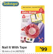 Sellotape Nail It With Tape 18mm x 2m