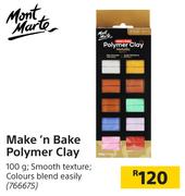 Mont Marte Make n Bake Polymer Clay-100g