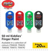 Crazy Crafts Kiddies Finger Paint-50ml Each