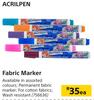 Acrilpen Fabric Marker-Each