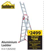Builders Aluminum 4-In-1 Ladder