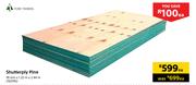 York Timbers Shutterply Pine 18mm x 1.22m X 2.44m-Each
