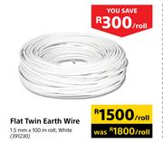 Flat Twin Earth Wire-Per Roll