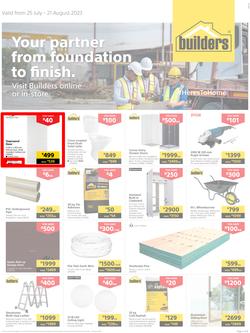 Builders Inland : Your Partner From Foundation To Finish (25 July - 21 August 2023), page 1