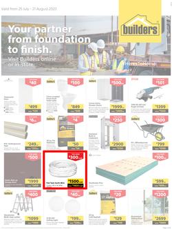Builders Inland : Your Partner From Foundation To Finish (25 July - 21 August 2023), page 1