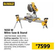 DeWalt 1650W Mitre Saw & Stand DW714STAND