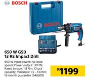 Bosch 650W GSB 3 RE Impact Drill