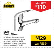 Builders Style Basin Mixer 